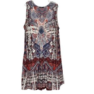 APT 9 Paisley Sleeveless Dress Women's Size 3X